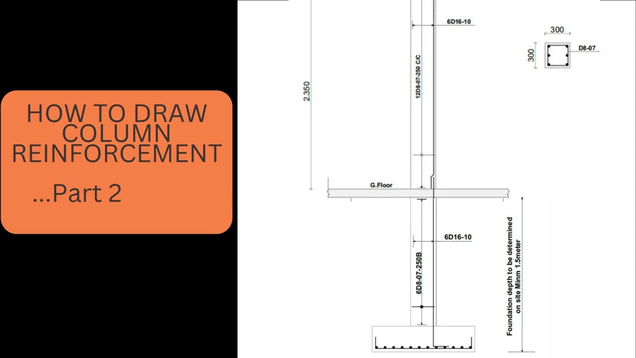 Lesson 7  How To Draw Column Reinforcement #columnreinforcement #archicadforbeginners