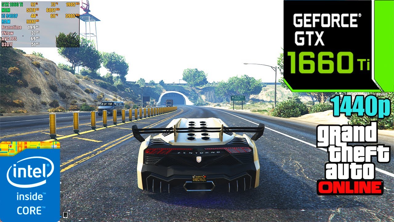GTA 5 ONLINE : Ultra Graphics 1440p | GTX 1660 Ti + i5 9400F
