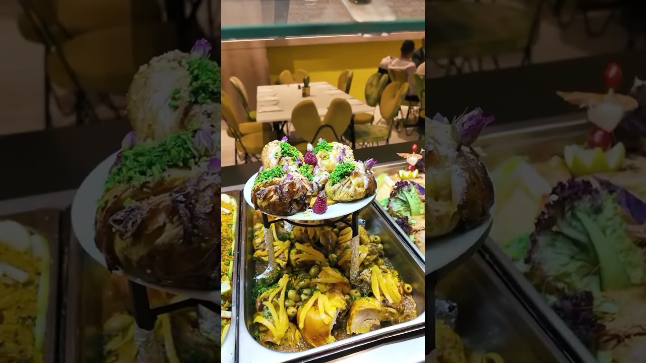 😋 Buffet varié avec eau minérale