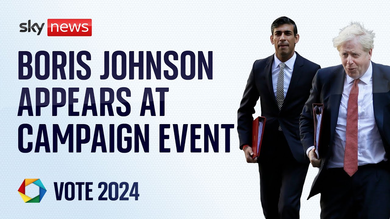 Boris Johnson makes surprise appearance at Conservative event