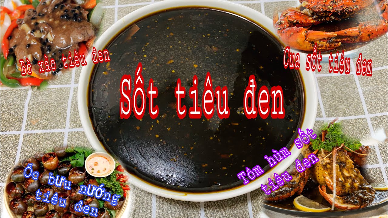 Sốt tiêu đen || Công thức nấu sốt tiêu đen
