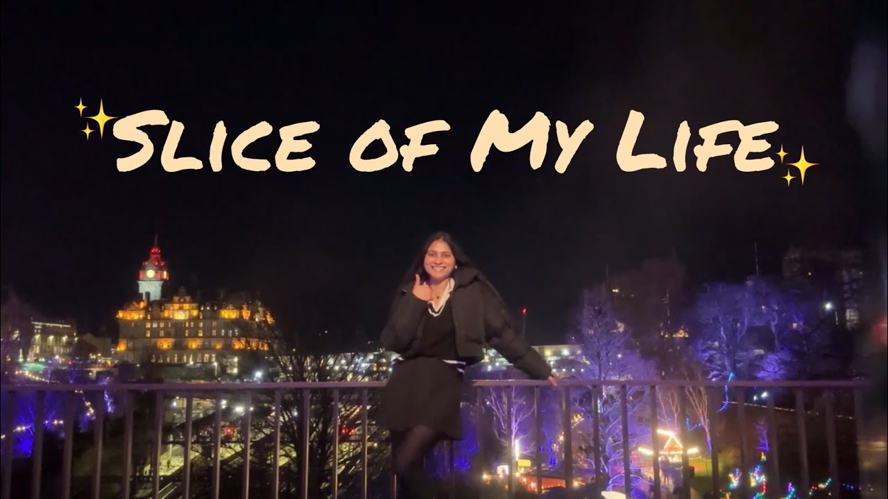 Slice of My Life | The First Vlog I Ever Shot🥰 | A Night in Edinburgh, Late Walks, & City Lights🤍✨☕️