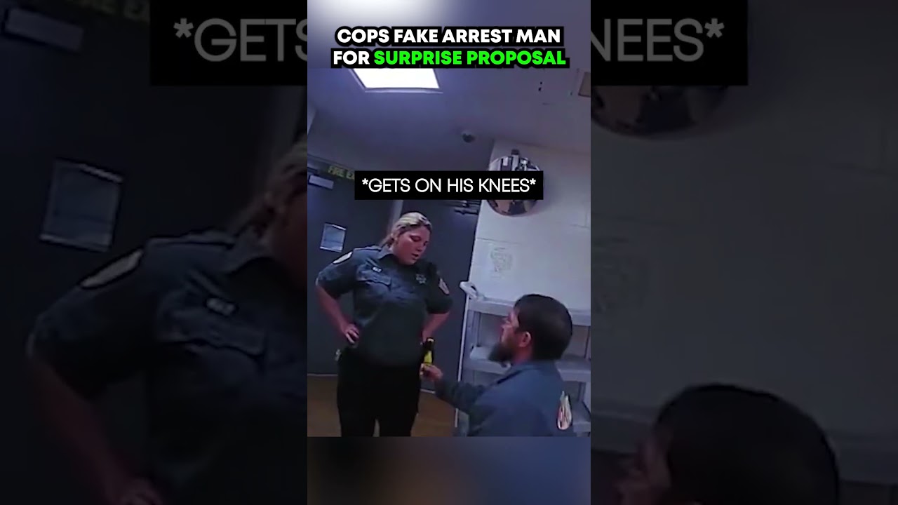 Cops Fake Arrest Man For Surprise Proposal #bodycam #police