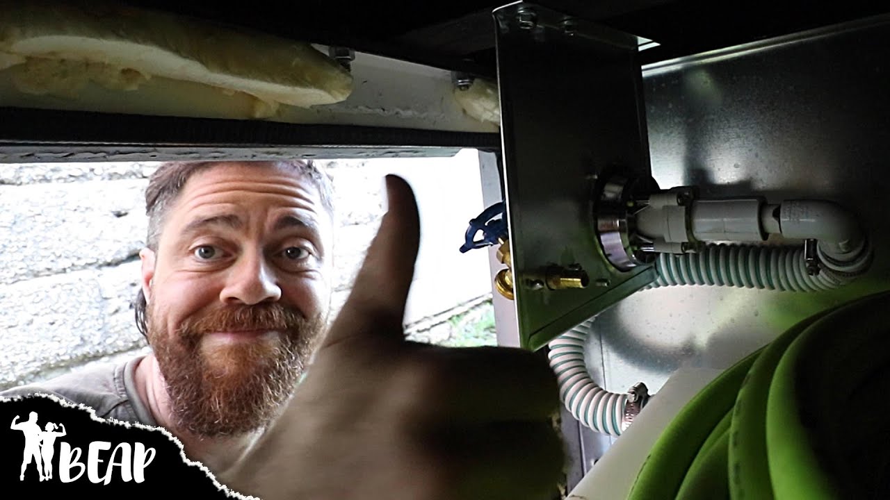 NO MORE JANKY SETUP (Installing RV Water Inlet In Our Skoolie & Securing Water Heater)