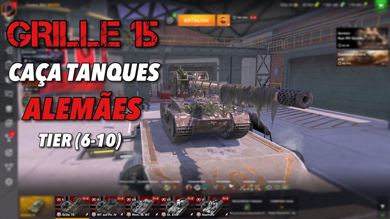 REVIEW DA LINHA DO GRILLE 15 | O QUE A WG FEZ COM ESSE TANQUE…. | World of Tanks Blitz