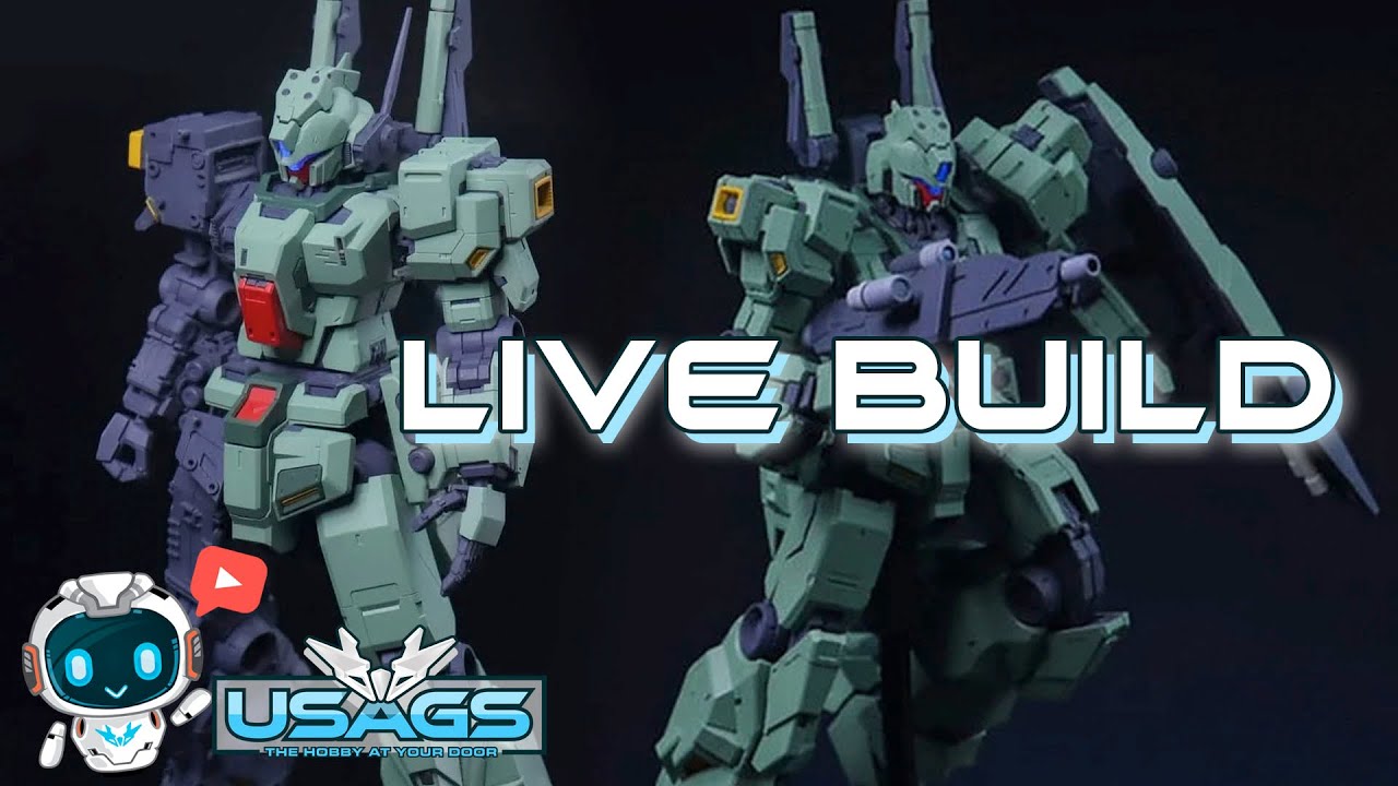 LA MG 1/100 Jedda Live Build - USA Gundam TV!