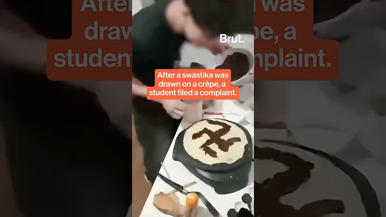 After a swastika was drawn on a cr&ecirc;pe, a student filed a complaint.
