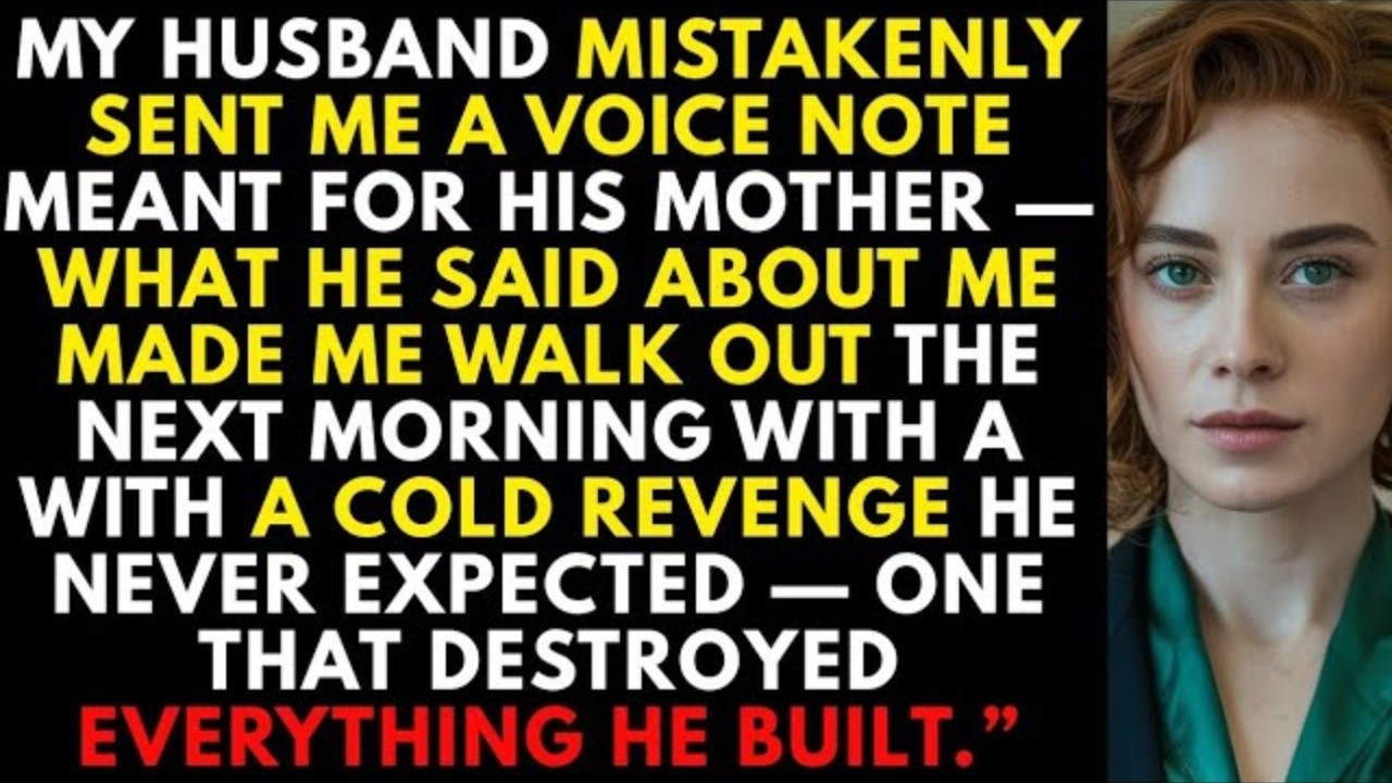 A Voice Note Meant For His mom Reached Me Instead What I Heard Sparked A Cold Revenge That Destroy.