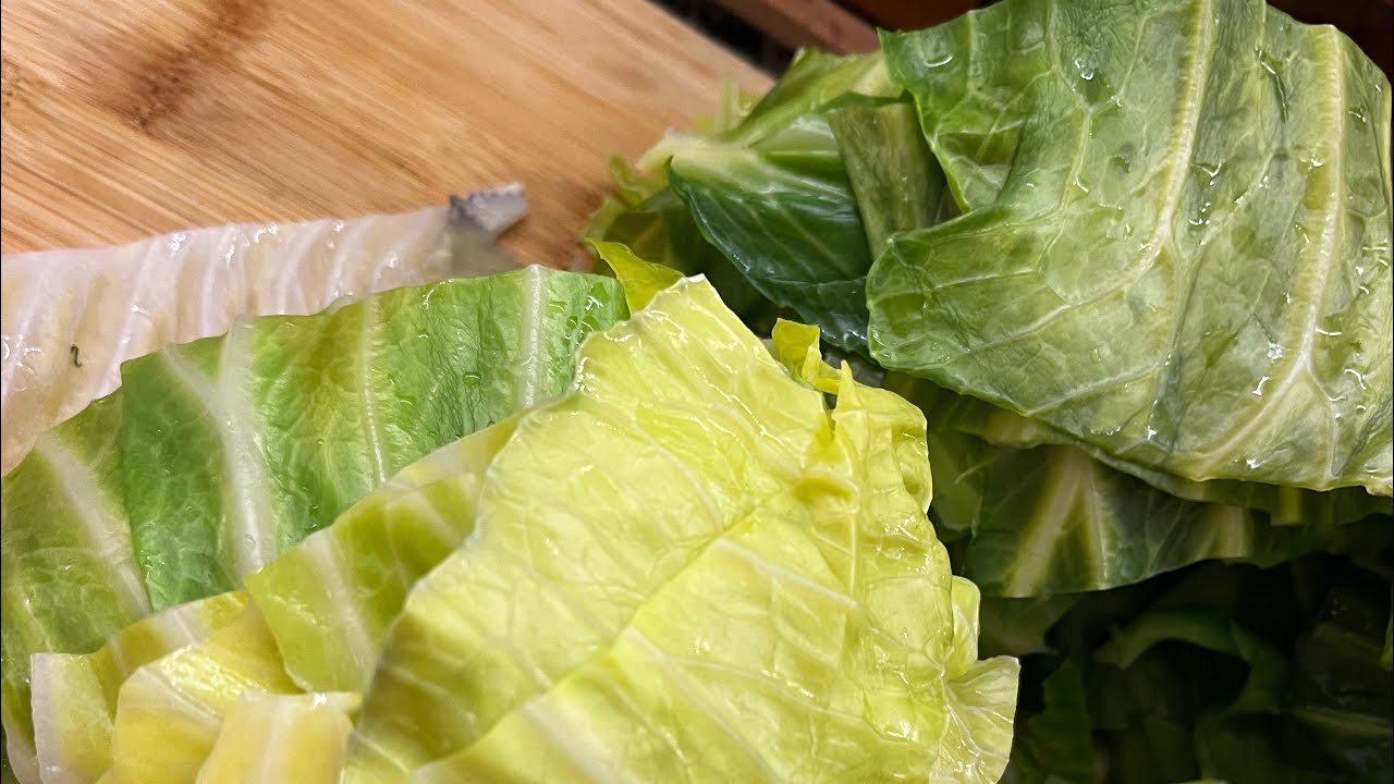 طريقه تخزين ورق الكرنب من غير ما يسود ولا يقطع خزني ورق الكرنب لسنه كامله🥬اسهل واسرع طريقه 