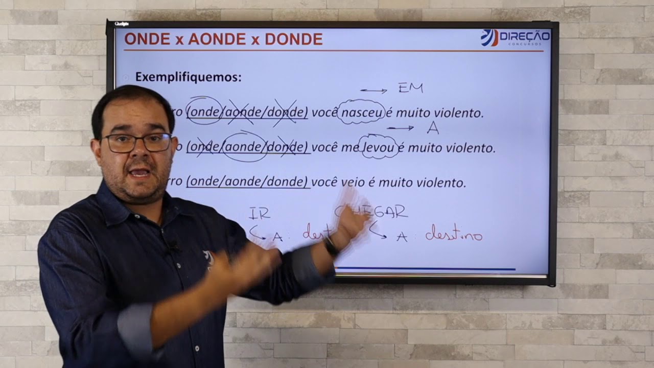 Dica #10 - Uso do ONDE, AONDE e DONDE