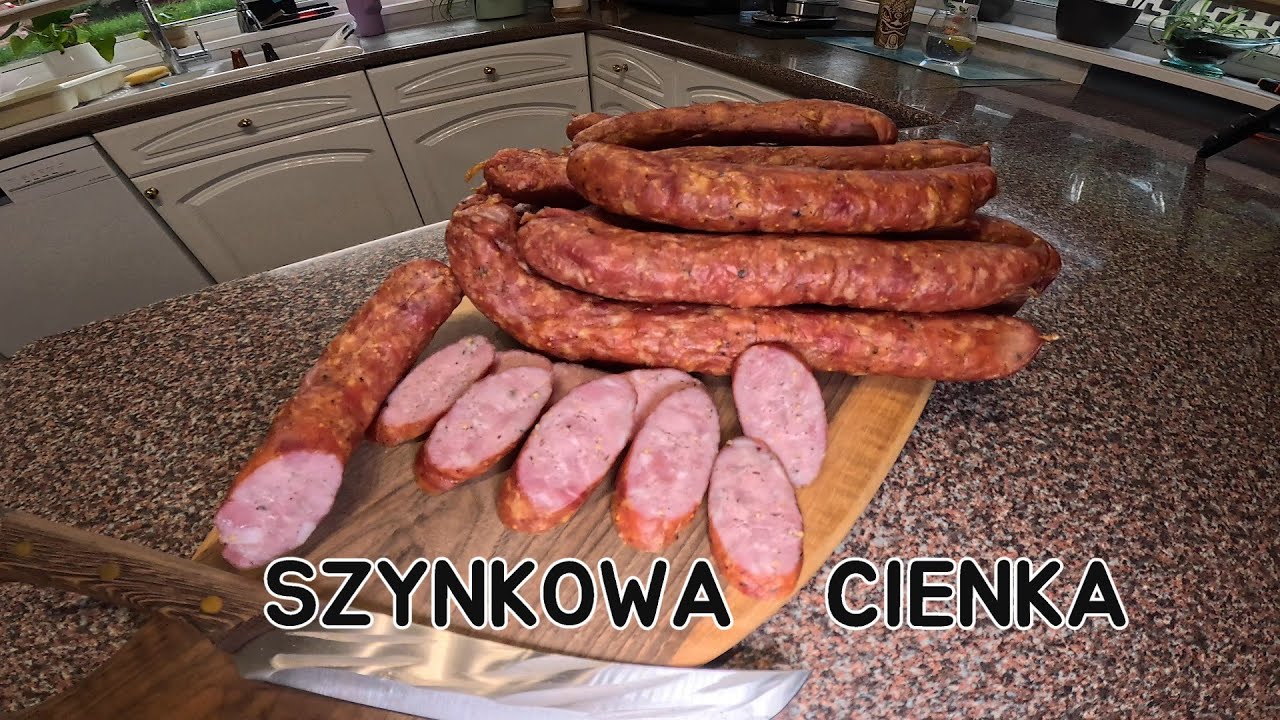 Odc. 256 Kiełbasa szynkowa cienka. Dopiekana w wędzarni.