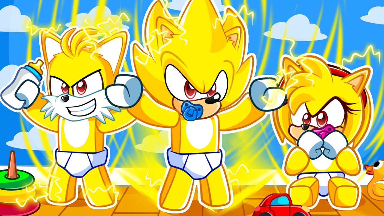 FAMÍLIA DE BEBÊS SUPER SONIC no ROBLOX!