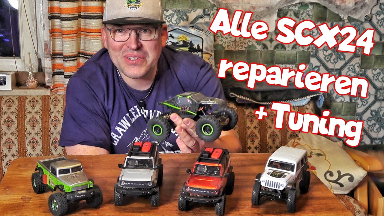 Alle Axial SCX24 defekt. Reparatur Marathon und Messing Tuning für den Axial XC-1