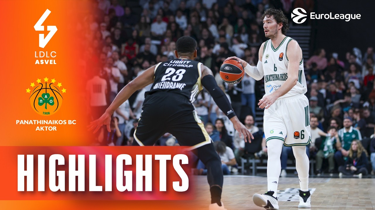 Kostas Sloukas MASTERCLASS | ASVEL - Panathinaikos | R25 BASKETBALL HIGHLIGHTS 2025-26