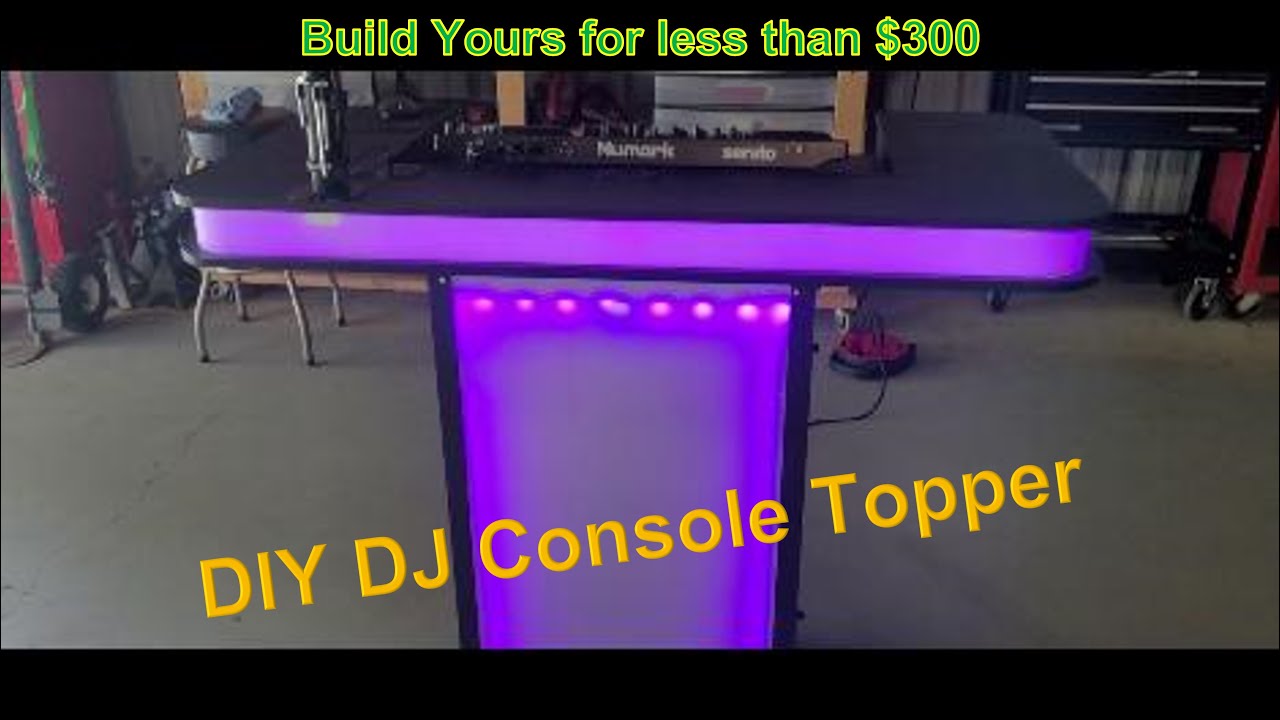 DIY Lighted Console Top - $300