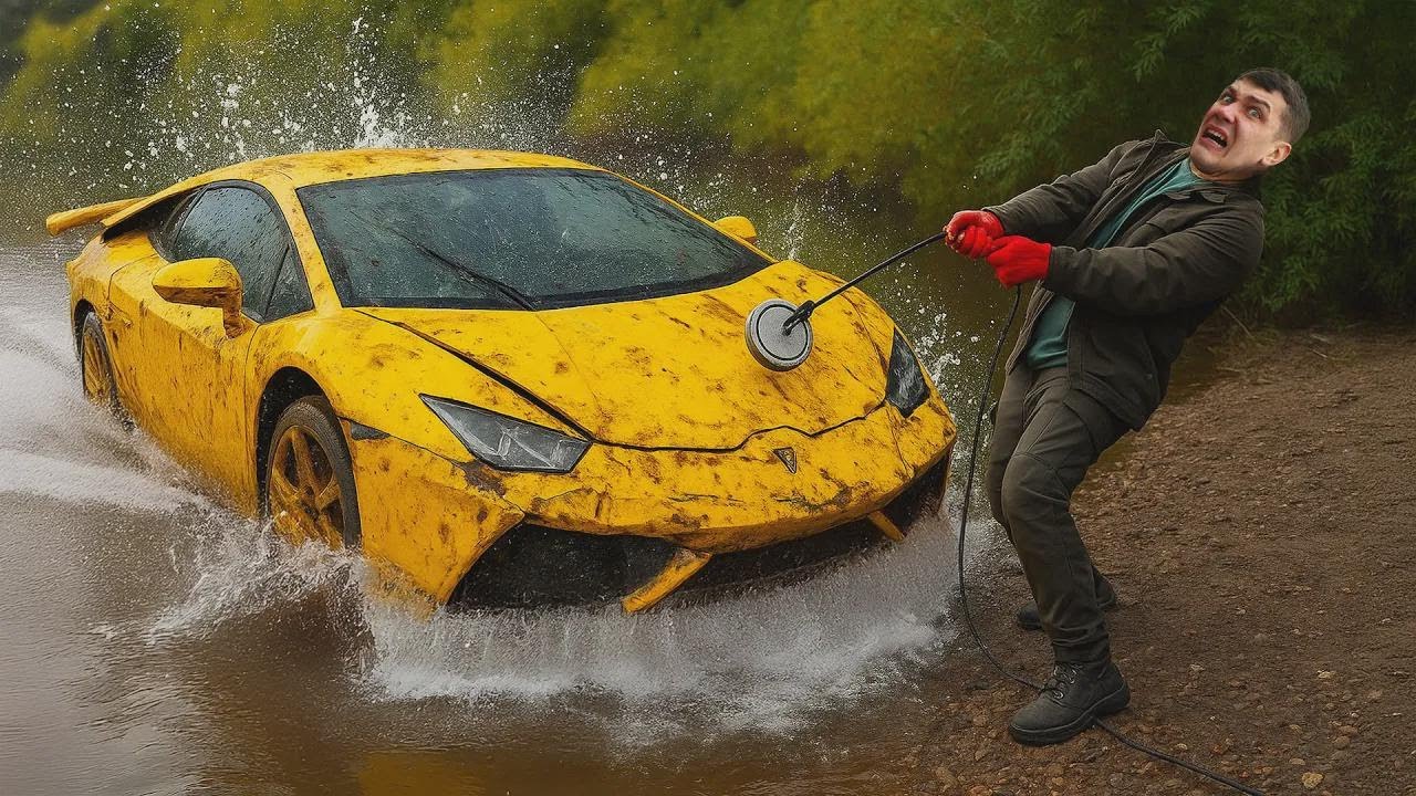 FOUND A SUNKEN LAMBORGHINI During Magnetic Fishing!