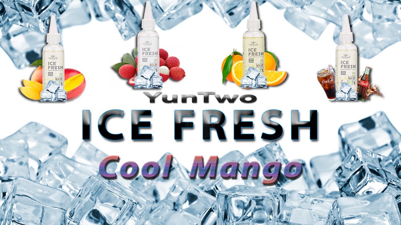 YunTwo ICE FRESH: Cool Mango || Жидкость освежающий Манго || GearBest 🚭 🔞