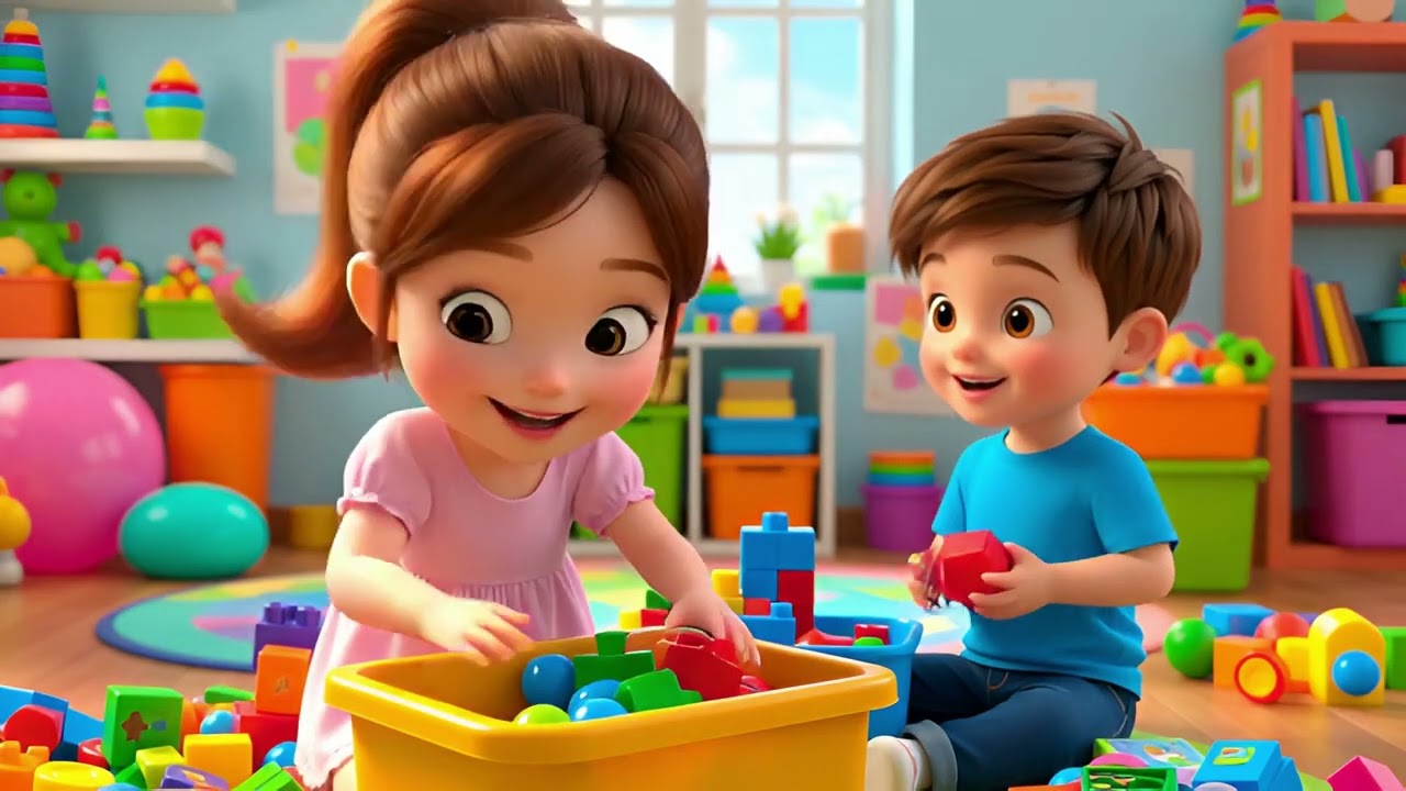 Clean Up Song for Kids | Super Happy Kids | Nursery Rhymes & Kids Songs