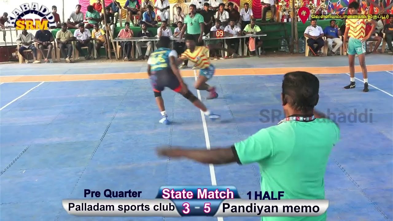 PQF - Palladam sports club VS Pandiyan memo  || State Level Kambaddi Match #Live @SRMkabaddi