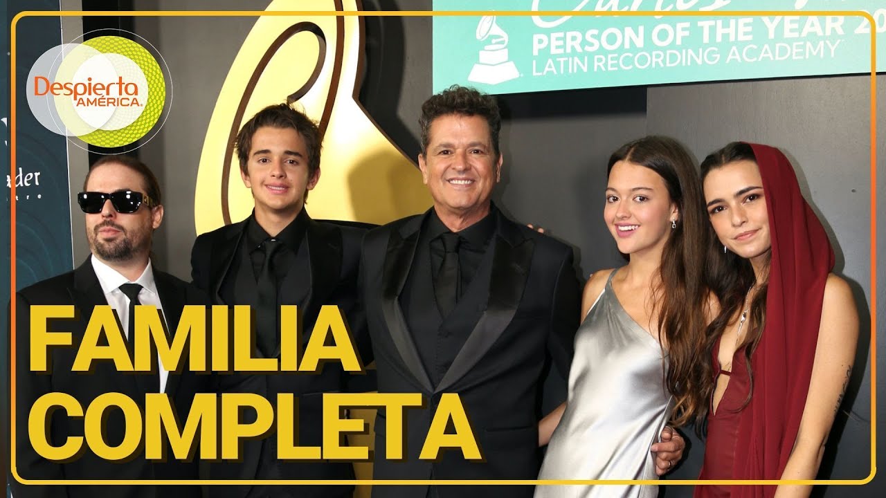 Carlos Vives llegó con toda la familia a su ceremonia como 'Persona del Año' | Despierta América
