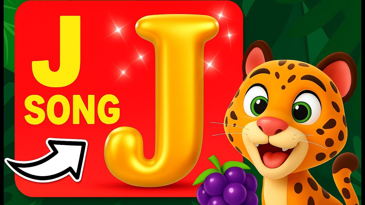 Letter J Song – Jumping Jaguar Loves Jelly! 🐆🍇 | ABC Songs for Kids 