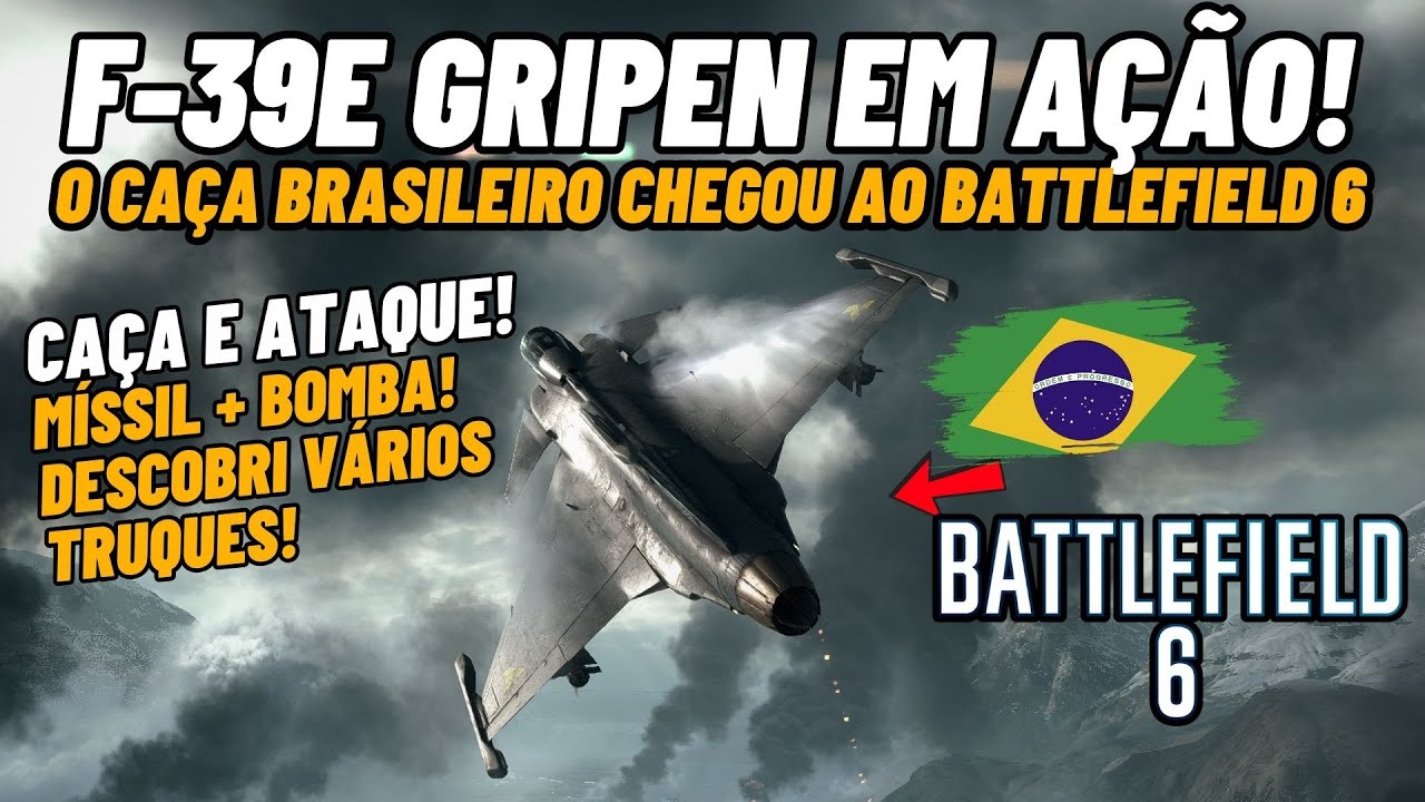 💥Battlefield 6 - Joguei com o F-39E Gripen do Brasil! (É BOM?) Esse Jogo não para de Surpreender...