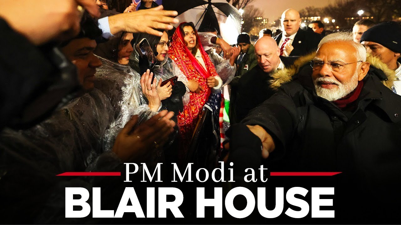 LIVE: PM Narendra Modi Arrives at Blair House, USA