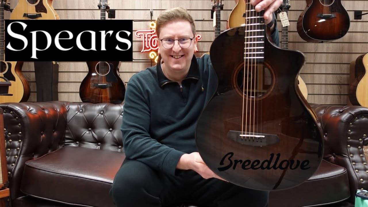 Breedlove Wildwood Pro Concertina Suede Electro Acoustic Guitar | Spears Music - Demonstration