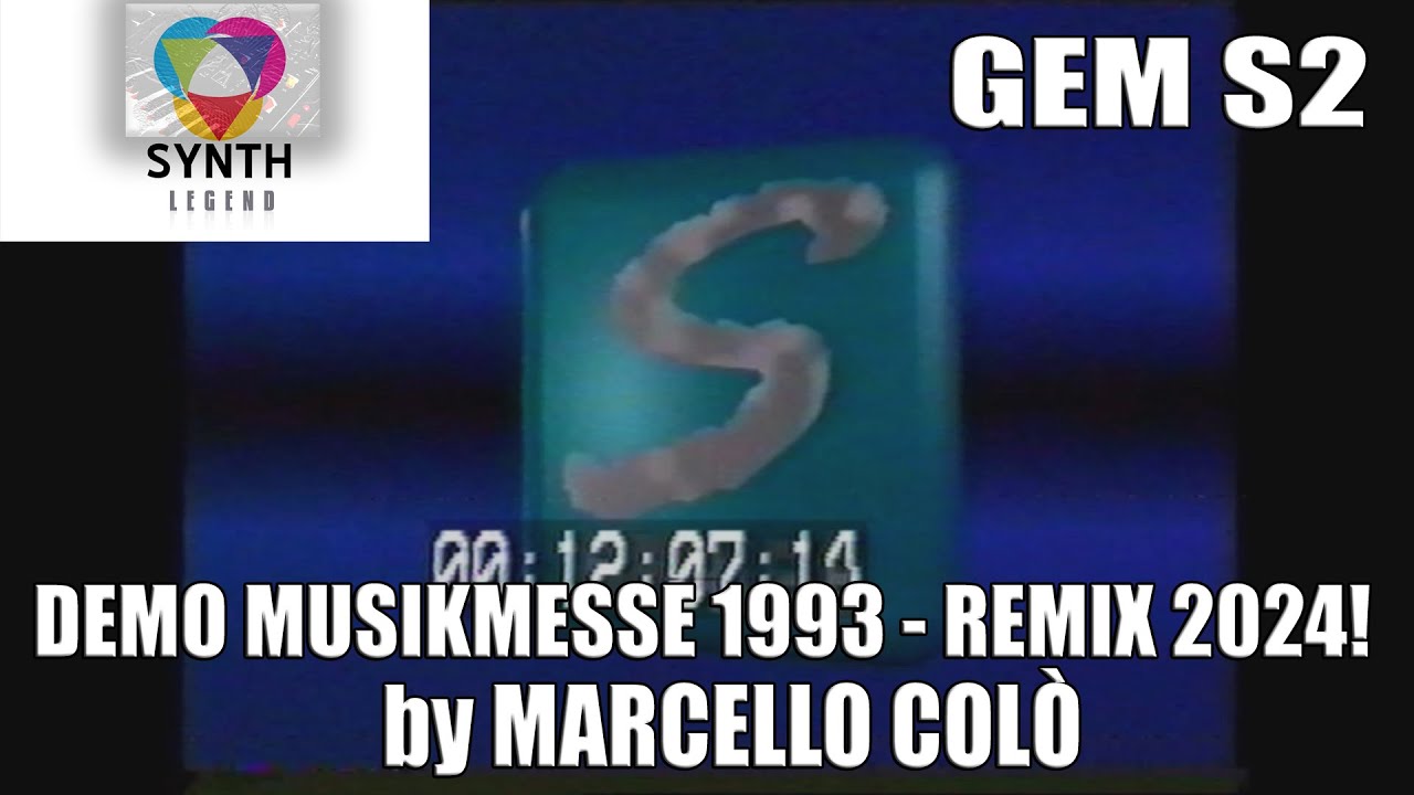 GEM S2 SYNTH LEGEND! - Demo Musikmesse 1993 Remix 2024! - by Marcello Colò