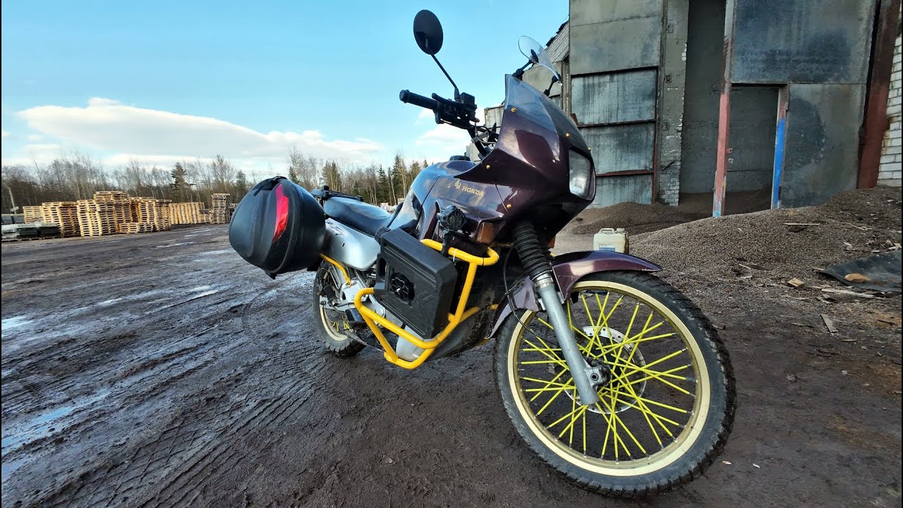 защитные дуги на Honda Transalp вариант  В