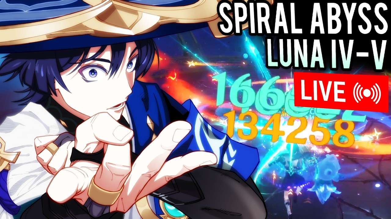C6R5 Wanderer vs Luna IV-V Spiral Abyss (Genshin Impact 6.4)