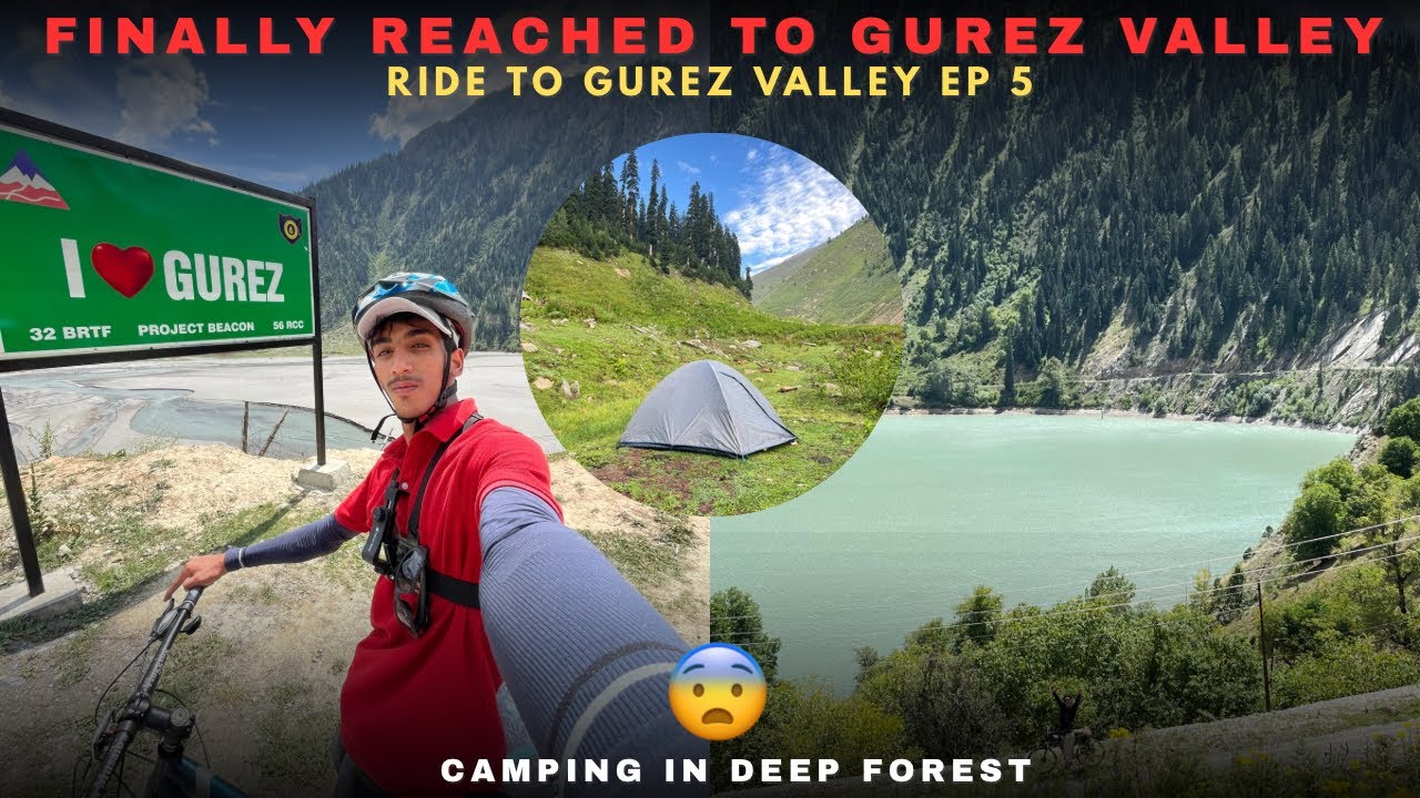Finally Reached to Gurez Valley ❤️|| Ride to Gurez Valley Ep 5 || Camping in deep Forest 😨 