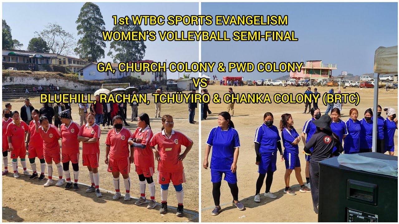 GA, CC, PWD Colony Vs BRTC Colony | 1st WTBC SPORTS EVANGELISM WOMEN'S VOLLEYBALL SEMI-FINAL