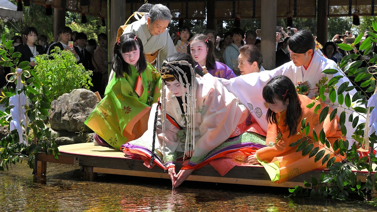 京都・上賀茂神社で葵祭・斎王代「御禊の儀」　Aoi Festival/Saiodai 