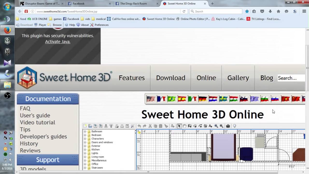 open a file in sweet home 3d