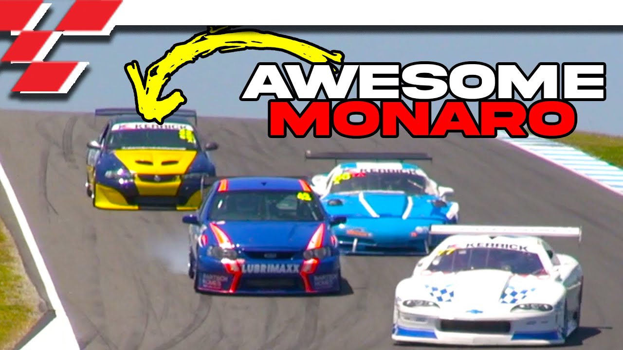 Awesome Holden Monaro Charges through pack!
