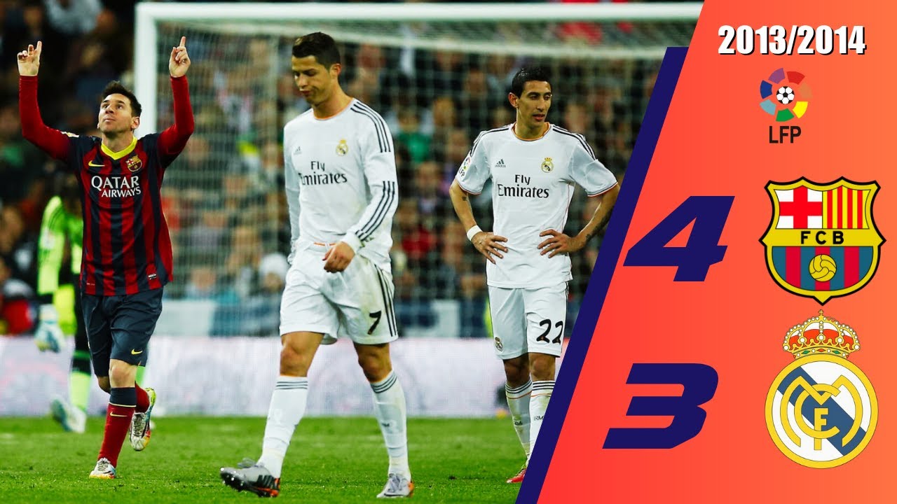 Real Madrid 3 x 4 Barcelona ● La Liga 2013/2014 Extended Goals & Highlights