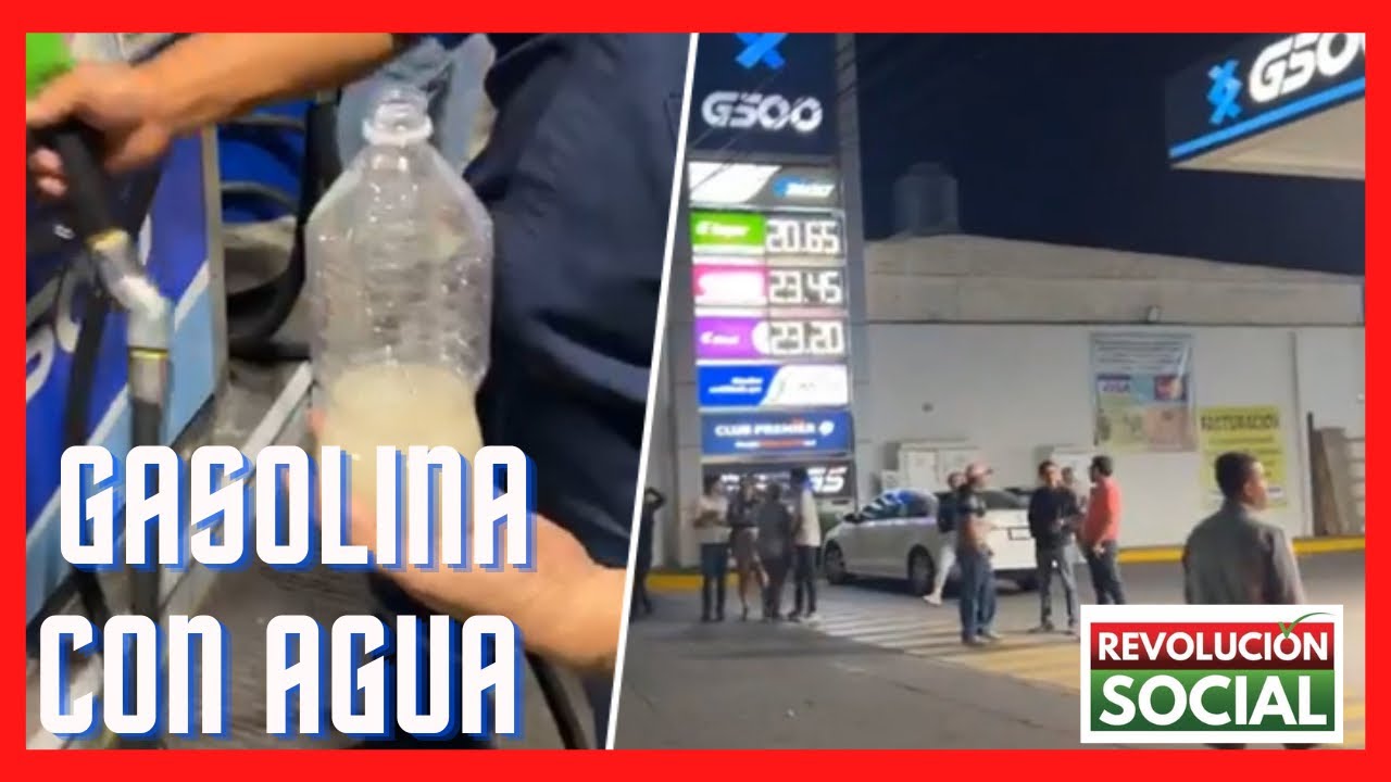 Dimos con gasolinera que daba gasolina con agua.