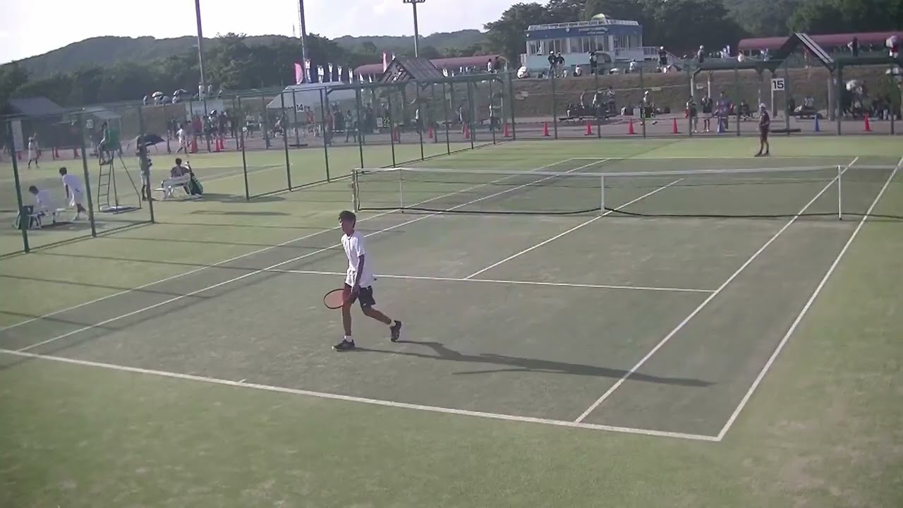 2023年IH テニス男子 団体 2回戦 3 四日市工 三重 x 岩手 岩手 シングルス