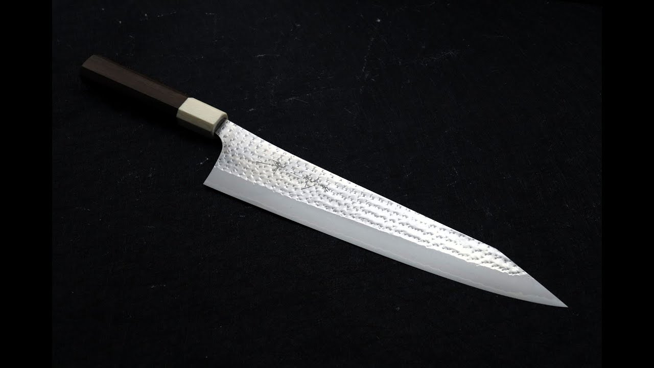 黑崎優 閃光 銳 SG-2粉末鋼 和牛刀 27cm 白口輪柄