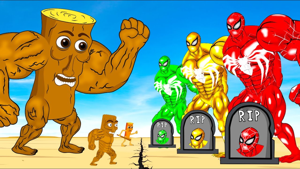 Evolution Of SPIDERMAN Family Vs TUNG TUNG TUNG SAHUR Family: Returning From The Dead SECRET!