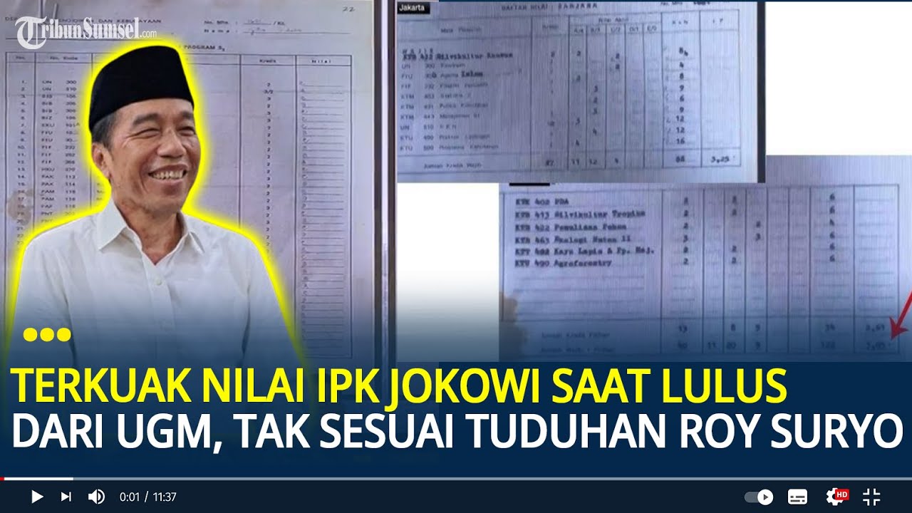 Terungkap Nilai IPK Jokowi Saat Lulus dari UGM, Temuan Bareskrim Tak Sesuai dengan Tuduhan Roy Suryo