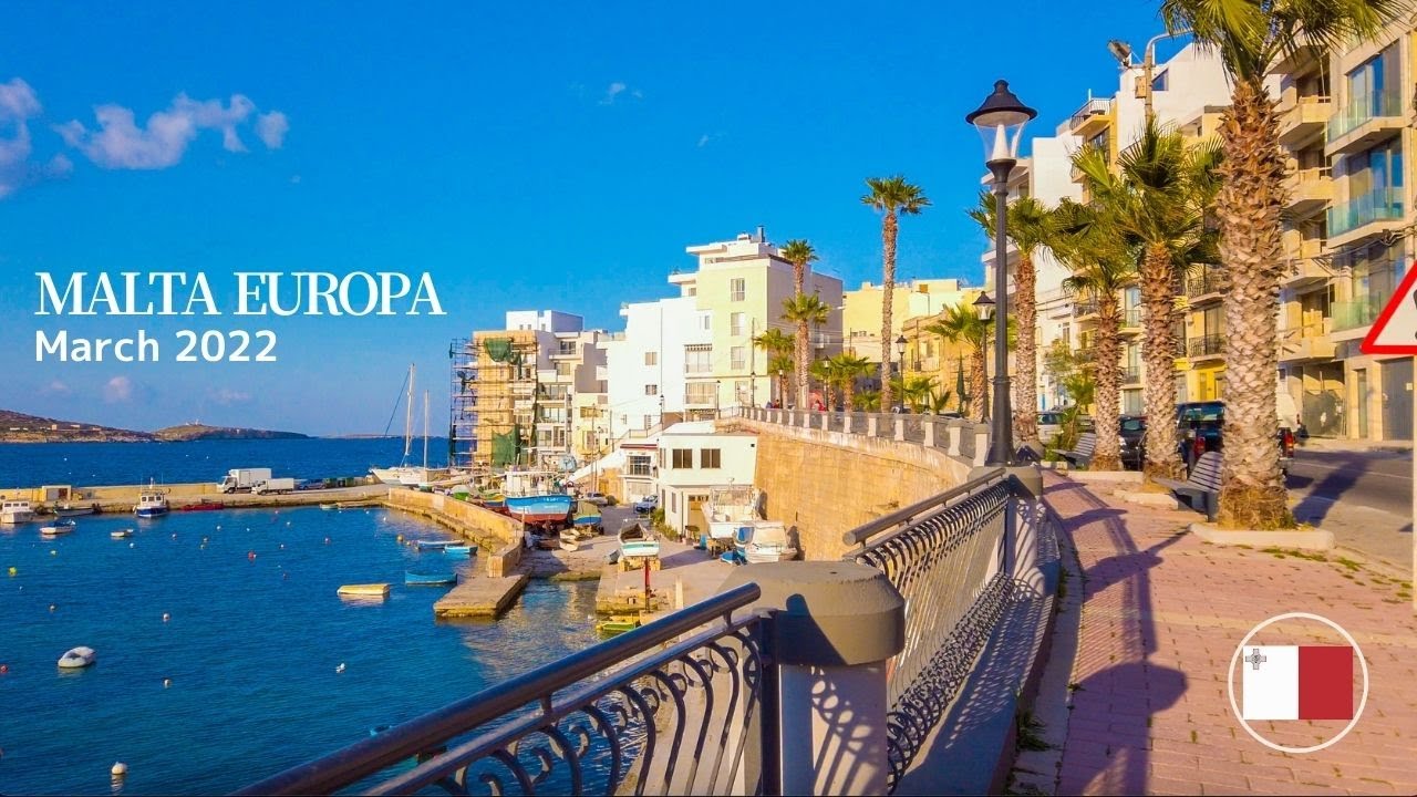 🇲🇹 4K Xemxija in Malta - ocean view life vlog | Walking Tour