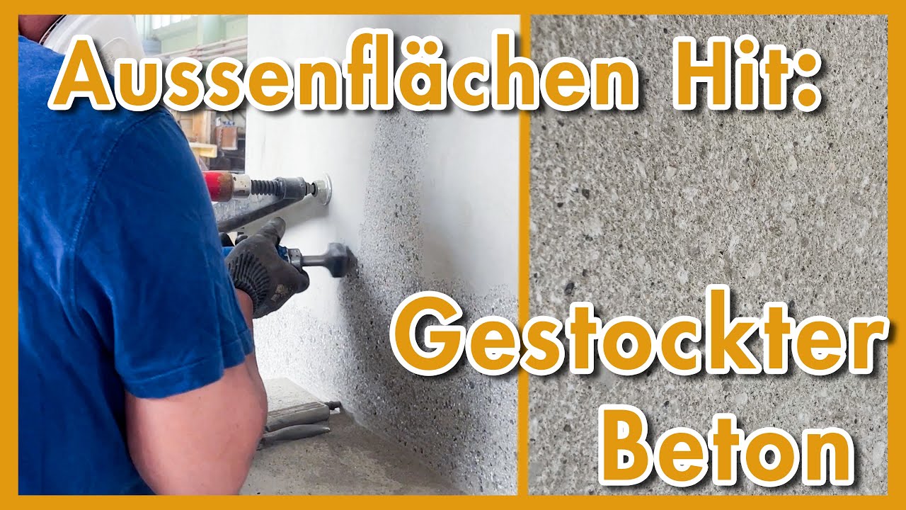 Betonoberflächen: Gestockter Beton
