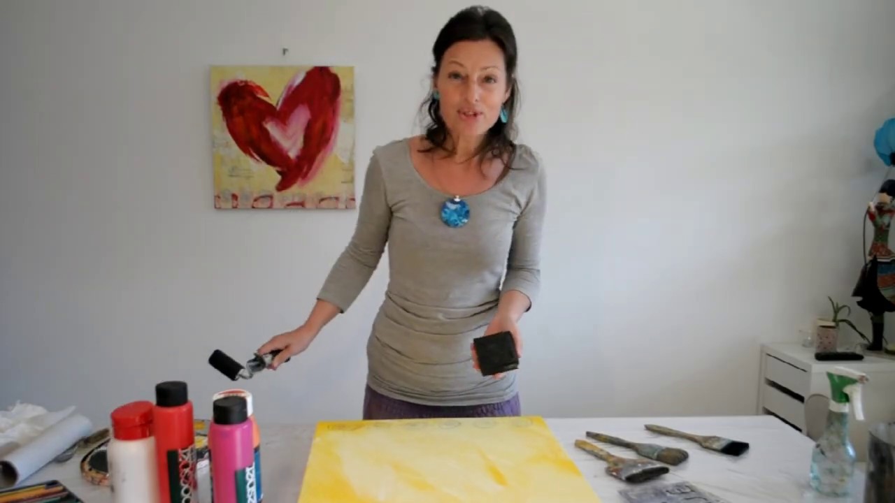 Einsteigerkurs Acryl Abstrakt: Herz in Acryl