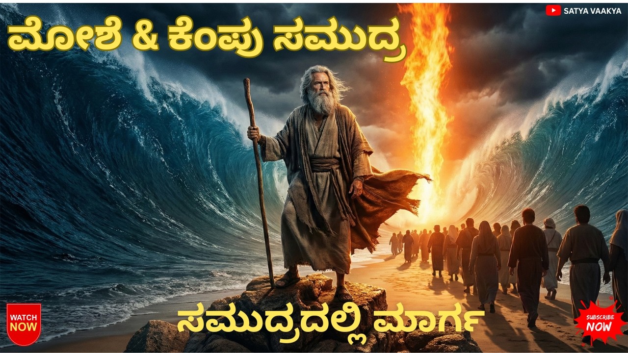 ಮೋಶೆ & ಕೆಂಪು ಸಮುದ್ರ ಕೆಂಪು ಸಮುದ್ರ ವಿಭಜಿತವಾದ ರಾತ್ರಿ | Moses & Red Sea Kannada Bible Film