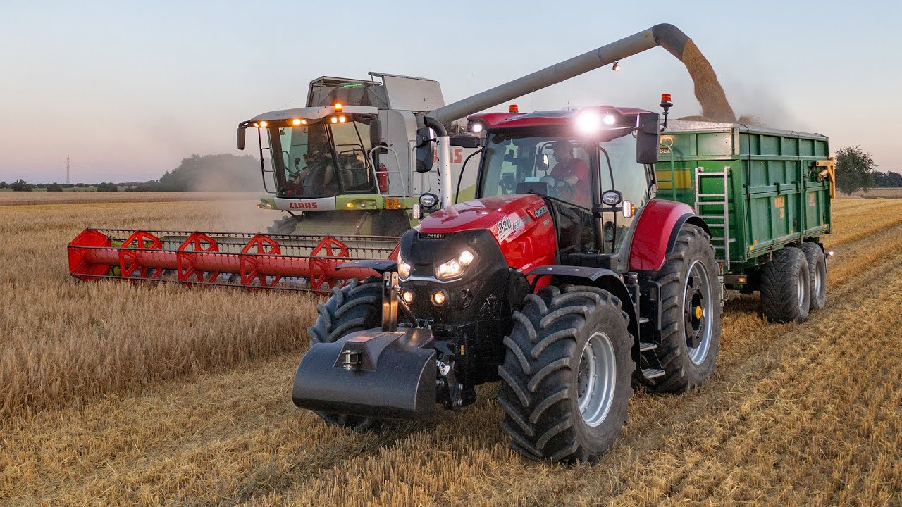 Barley Harvest | 2x CLAAS Lexion 550 | New Case IH PUMA 220 + ZDT Mega 20