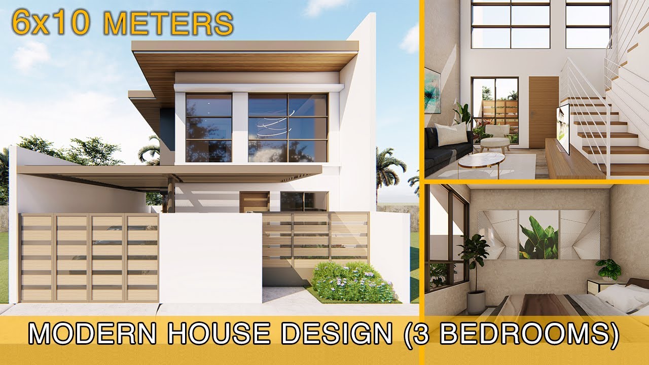 Modern House Design Idea (6x10 meters on 100sqm lot)