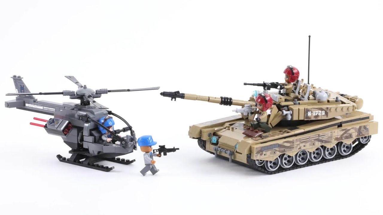 Lego China Enlighten 1729 Heavy Armor Tank Vehicle - MengBrick Build