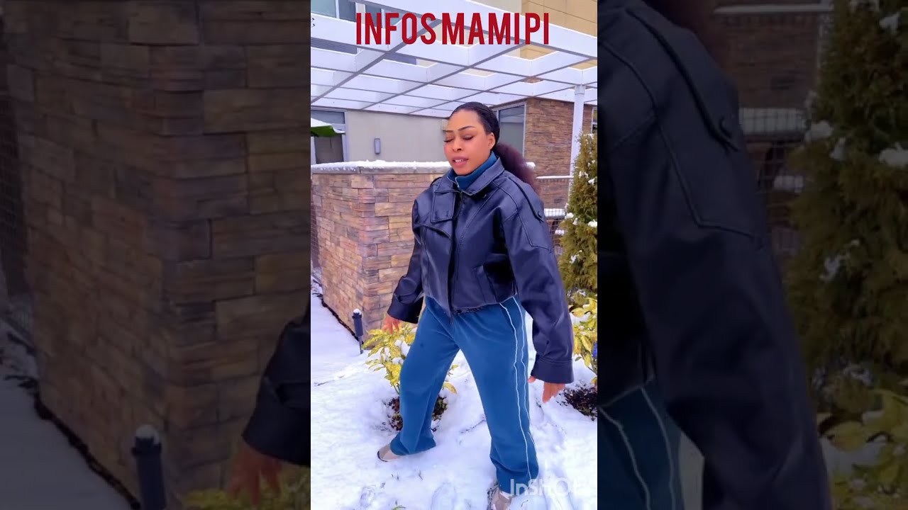 Lolo beauté villageoise découvre la neige aux USA.#lolobeaute#makosso